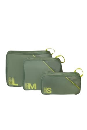 American Tourister Sada 3 balicích kostek Olive/Lime