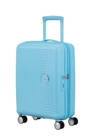 American Tourister Kufr Soundbox Spinner Expander 55/20 Cabin Blueberry Fizz