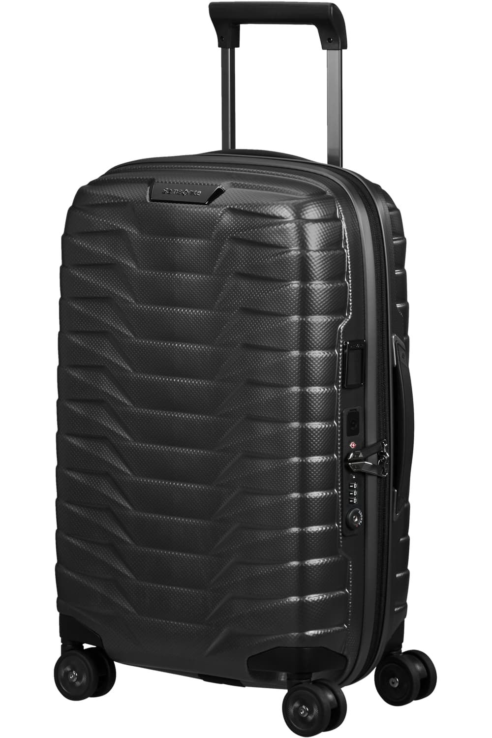 Samsonite Kufr Proxis Spinner Expander USB 55/20/35 Cabin Matt Graphite