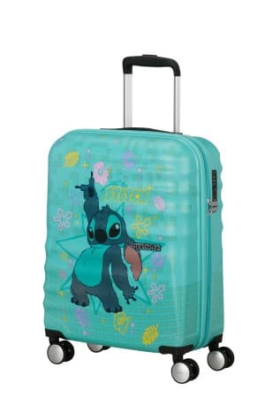 American Tourister Dětský kufr Wavebreaker Disney Spinner 55/20 Cabin Stitch Flower