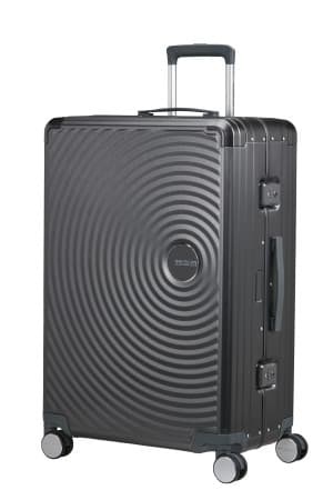 American Tourister Kufr Soundbox Alu Spinner 77/30 Brushed Anthracite