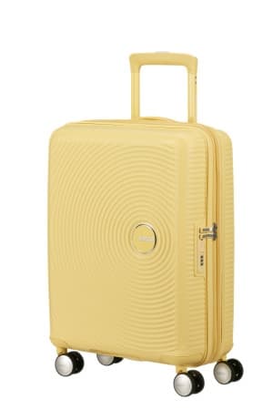 American Tourister Kufr Soundbox Spinner Expander 55/20 Cabin Pastel Yellow
