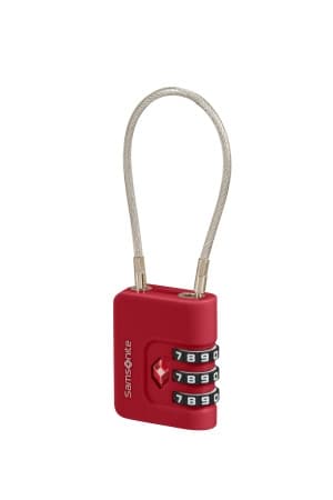 Samsonite Cestovní zámek TSA TA Revolution Red, červená