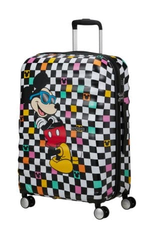 American Tourister Dětský kufr Wavebreaker Disney Spinner 67/26 Mickey Check